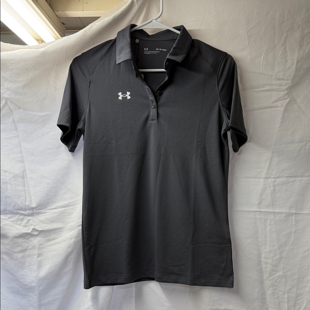 Under Armour Charcoal Team Tech Polo